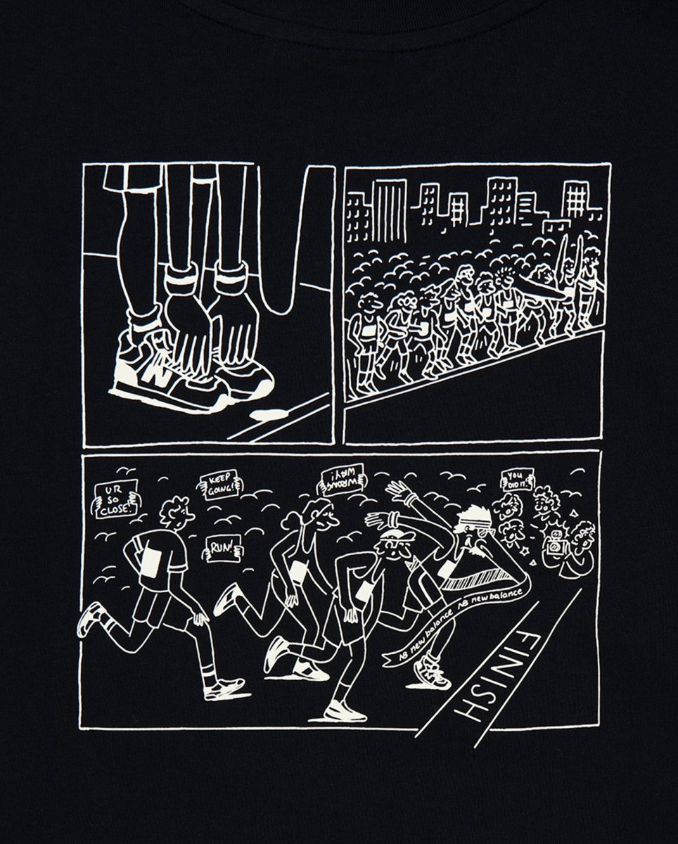Camiseta New Balance Runners Arent Normal Negro Unisex