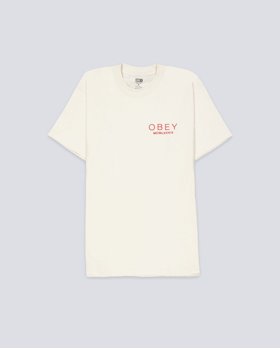 Camiseta Obey Bella Maximus Beige Mujer 165264142-CRM