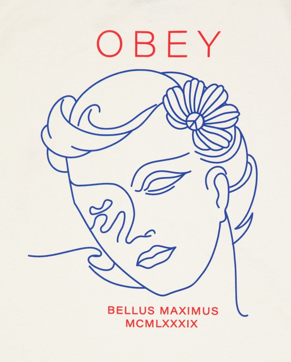 Camiseta Obey Bella Maximus Beige Mujer 165264142-CRM