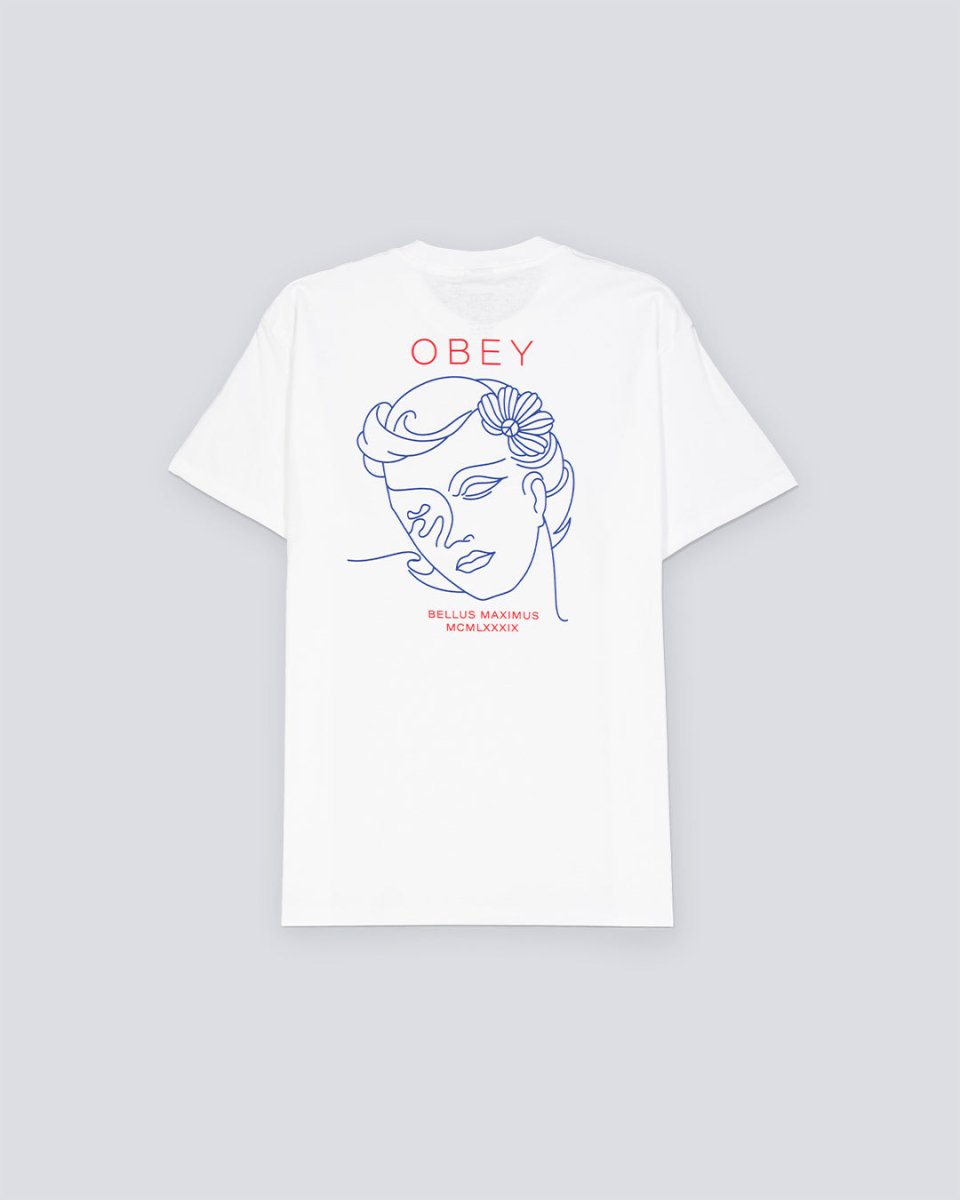 Camiseta Obey Bella Maximus Blanco Mujer 165264142-WHT