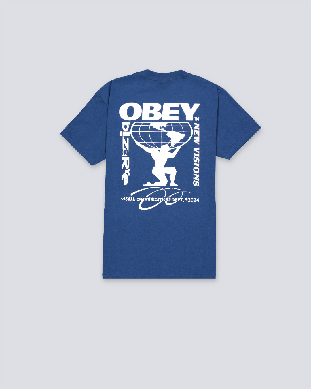 Camiseta Obey Bizzare New Visions Harbor Azul Hombre