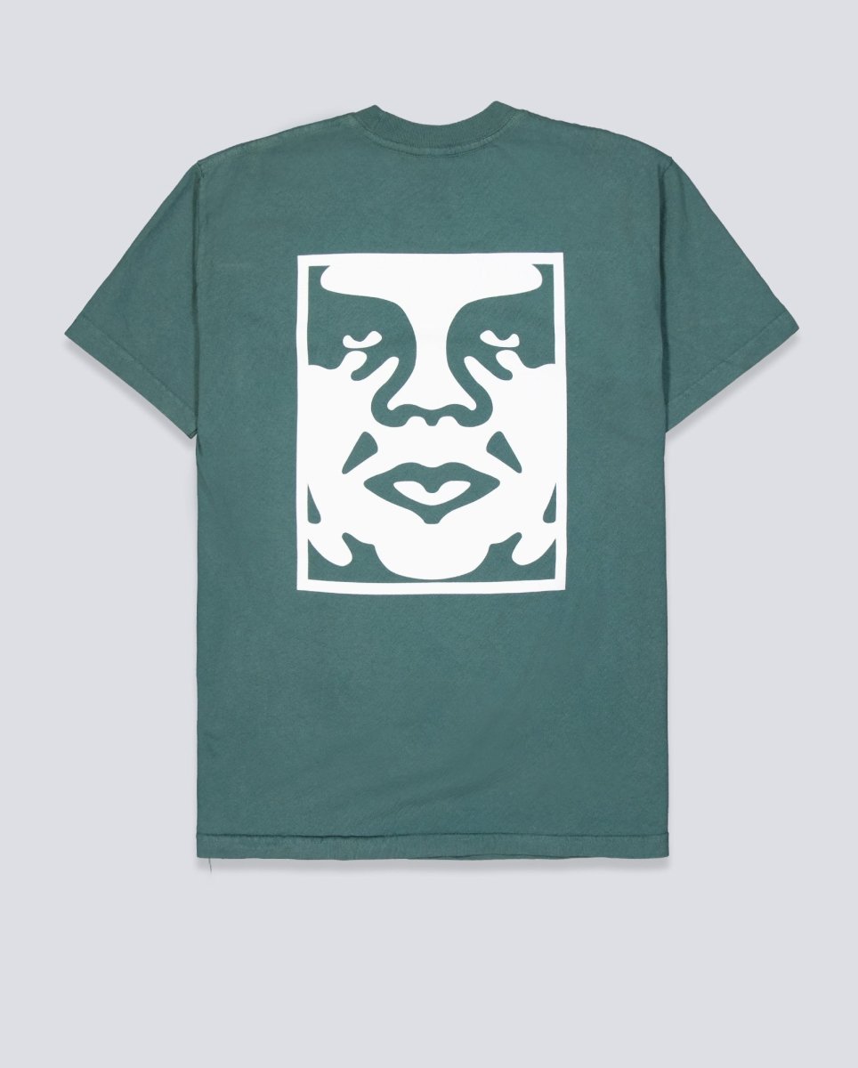 Camiseta Obey Bold Icon Face Pigment Verde Hombre 167924099-RFR