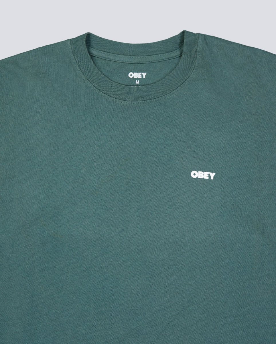 Camiseta Obey Bold Icon Face Pigment Verde Hombre 167924099-RFR