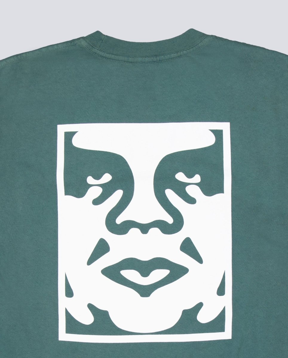Camiseta Obey Bold Icon Face Pigment Verde Hombre 167924099-RFR