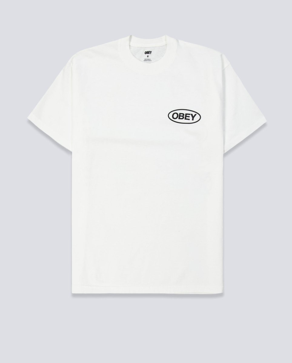 Camiseta Obey Code Pigment Blanco Hombre 167924337-VWH