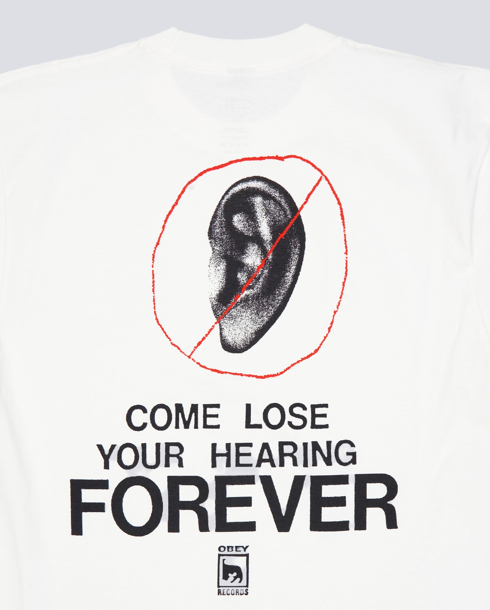 Camiseta Obey Come Lose Your Hearing Blanco Hombre 165264354-VWH