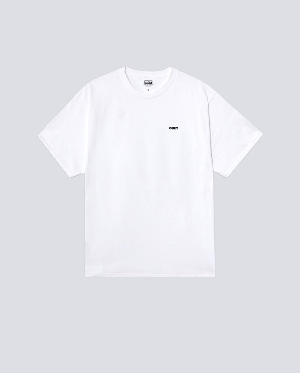 Camiseta Obey Cosmic Noise Blanco Hombre