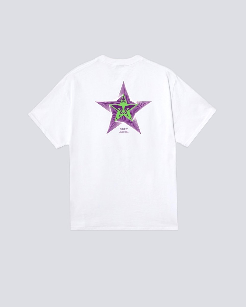 Camiseta Obey Cosmic Noise Blanco Hombre