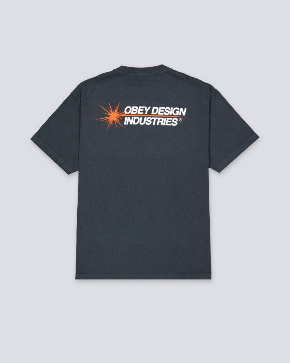 Camiseta Obey Design Industries Negro Hombre