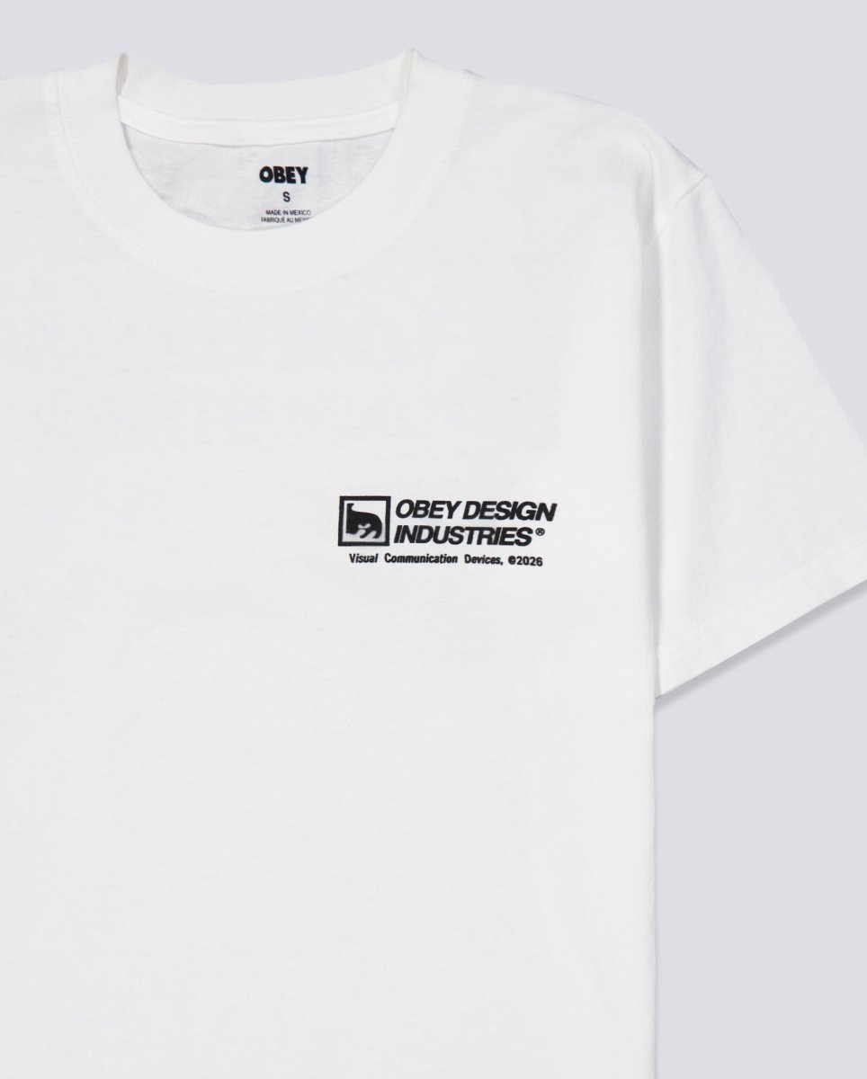 Camiseta Obey Devices Pigment Blanco Hombre 167924326-VWH
