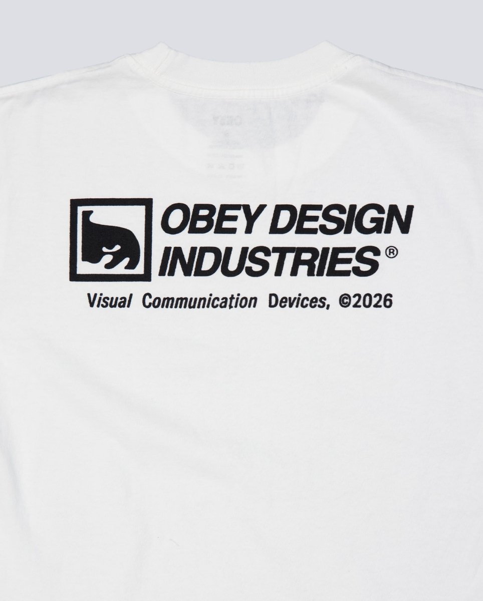 Camiseta Obey Devices Pigment Blanco Hombre 167924326-VWH
