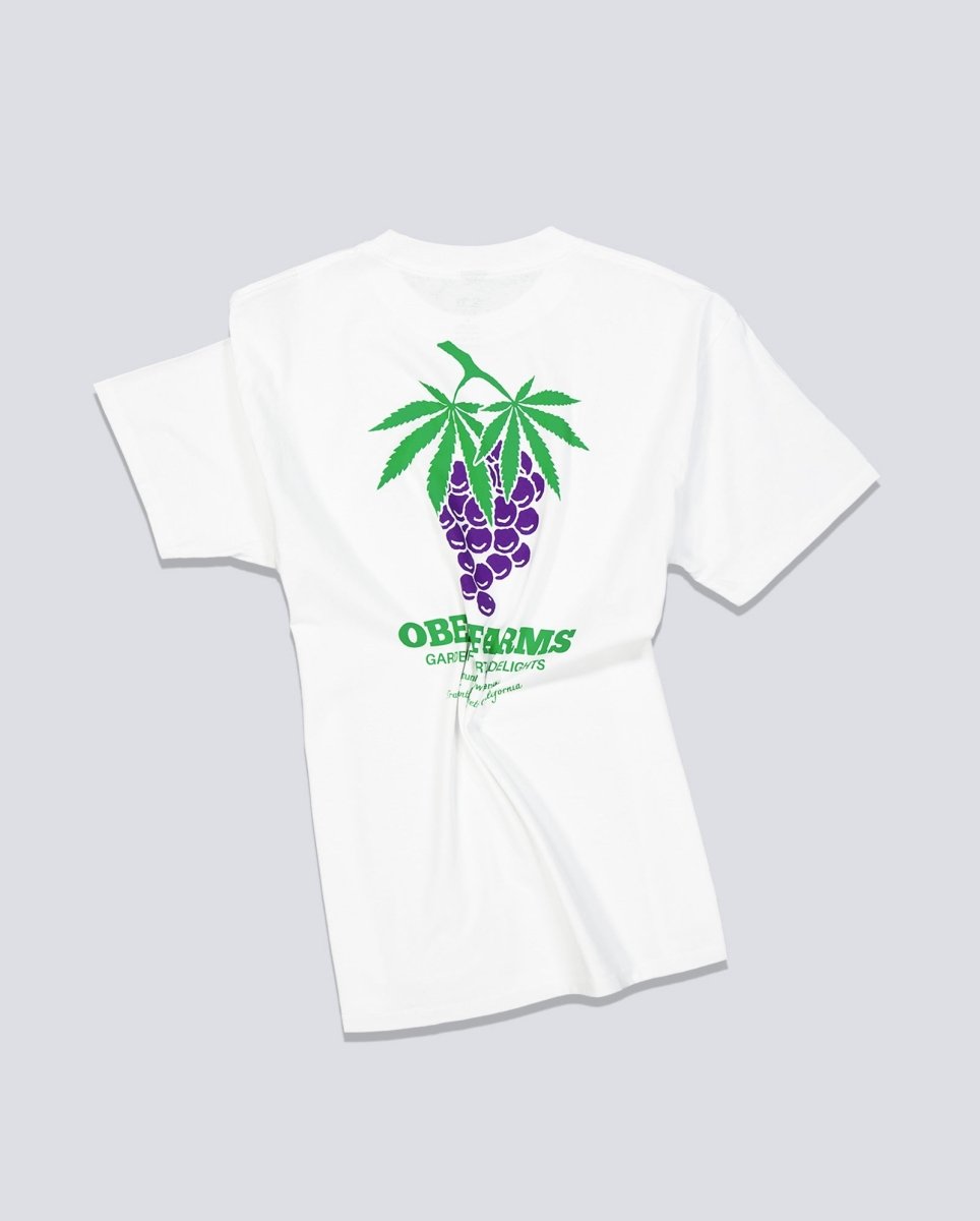 Camiseta Obey Farms Blanco Hombre