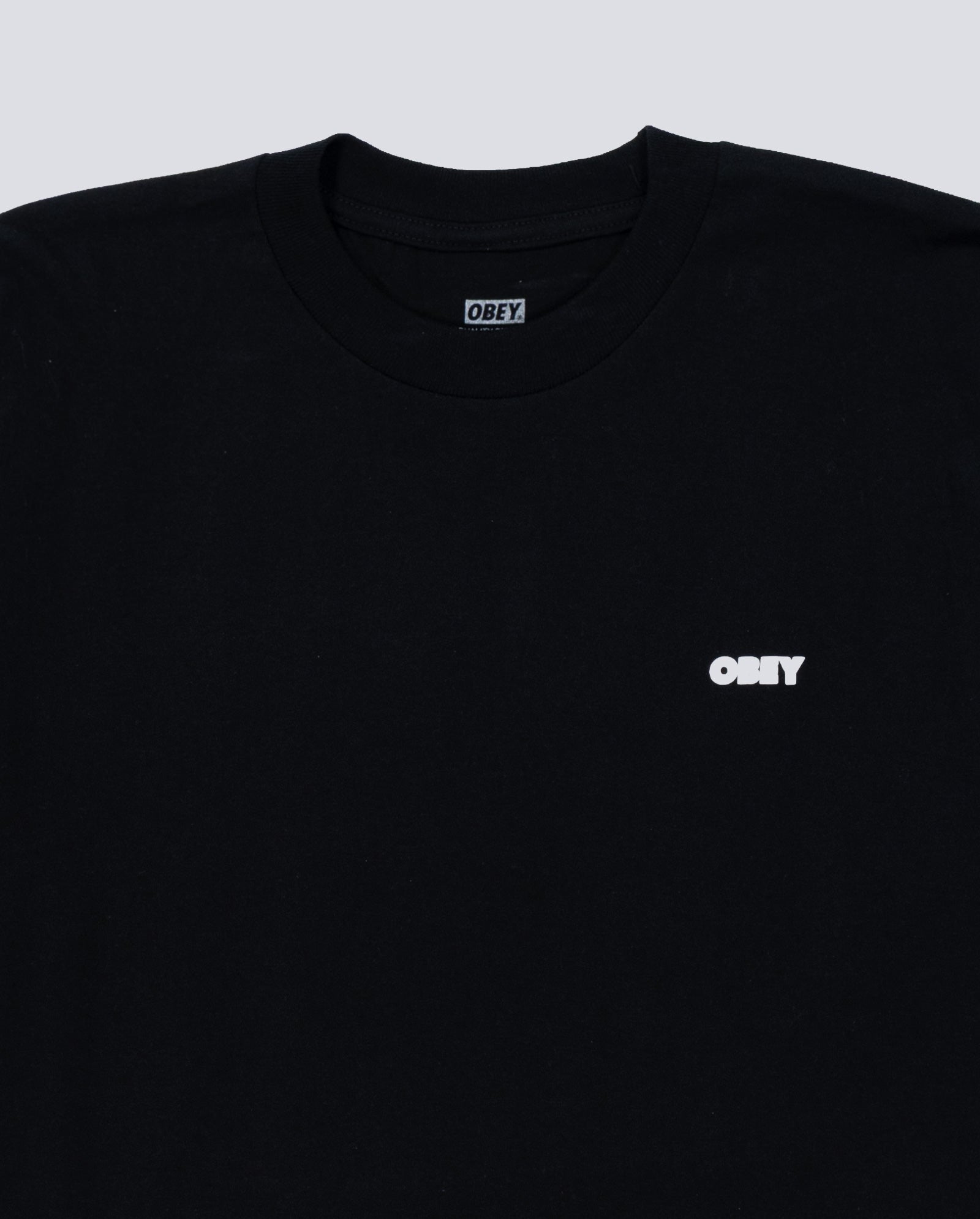 Camiseta Obey I Will Obey Negro Unisex 165264349-BLK