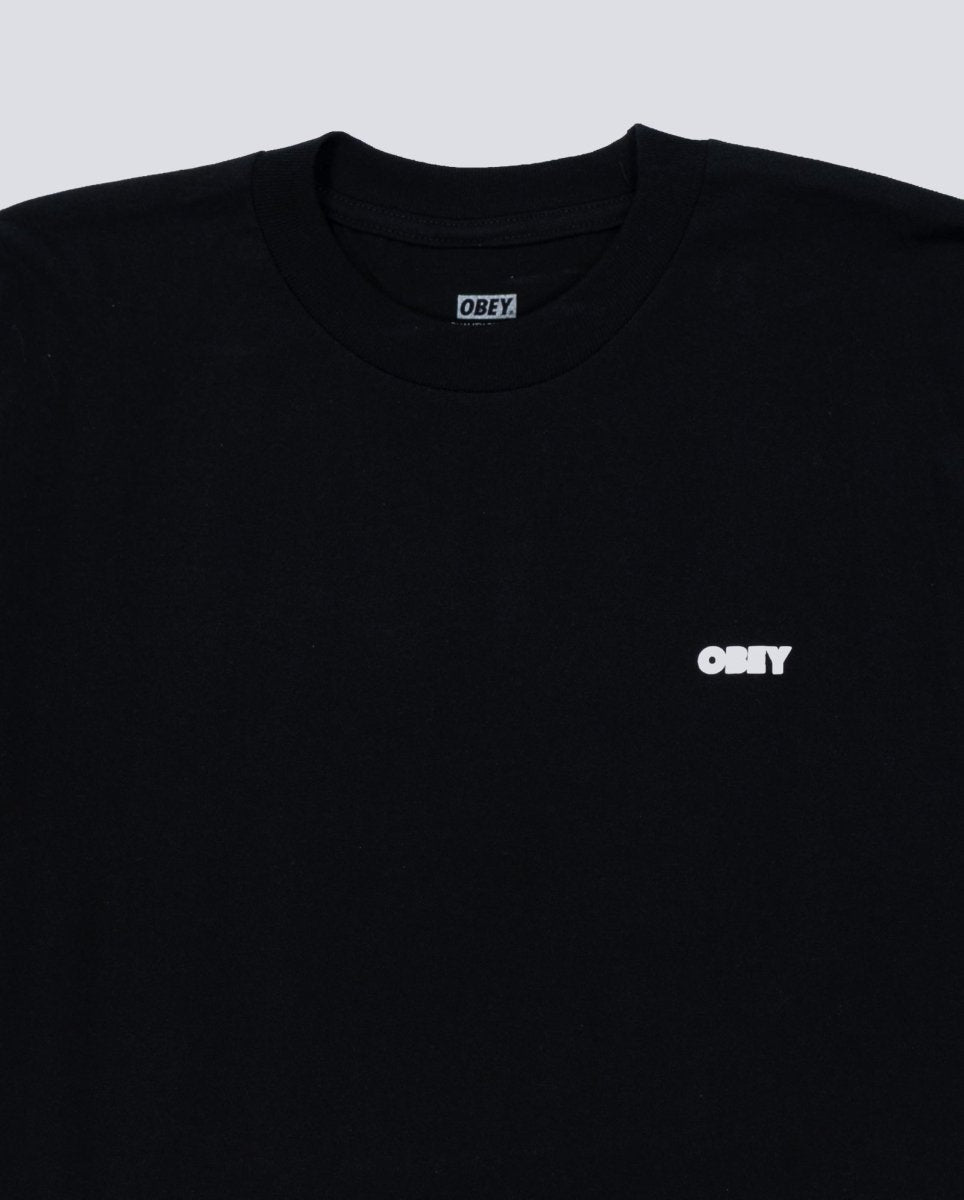 Camiseta Obey I Will Obey Negro Unisex 165264349-BLK