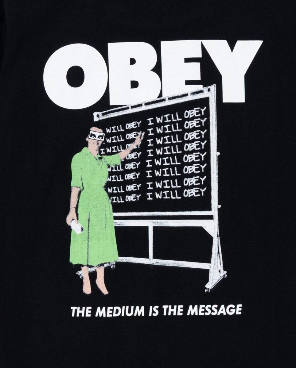 Camiseta Obey I Will Obey Negro Unisex 165264349-BLK