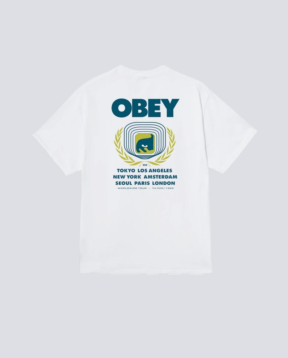 Camiseta Obey Icon Eye Wreath Blanco Hombre 165264263-WHT