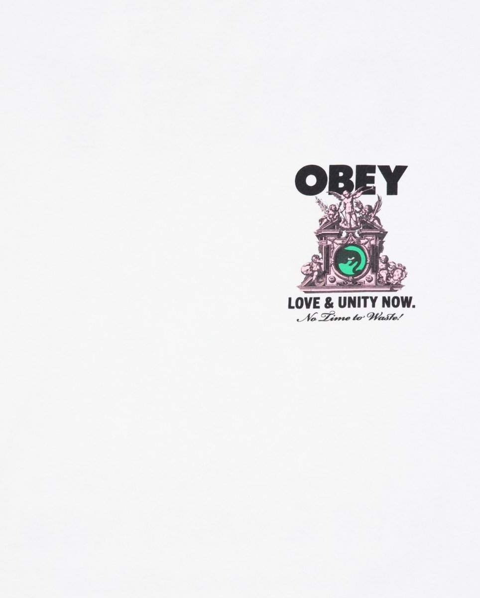 Camiseta Obey Love & Unity Now Blanco Unisex 165264103-WHT