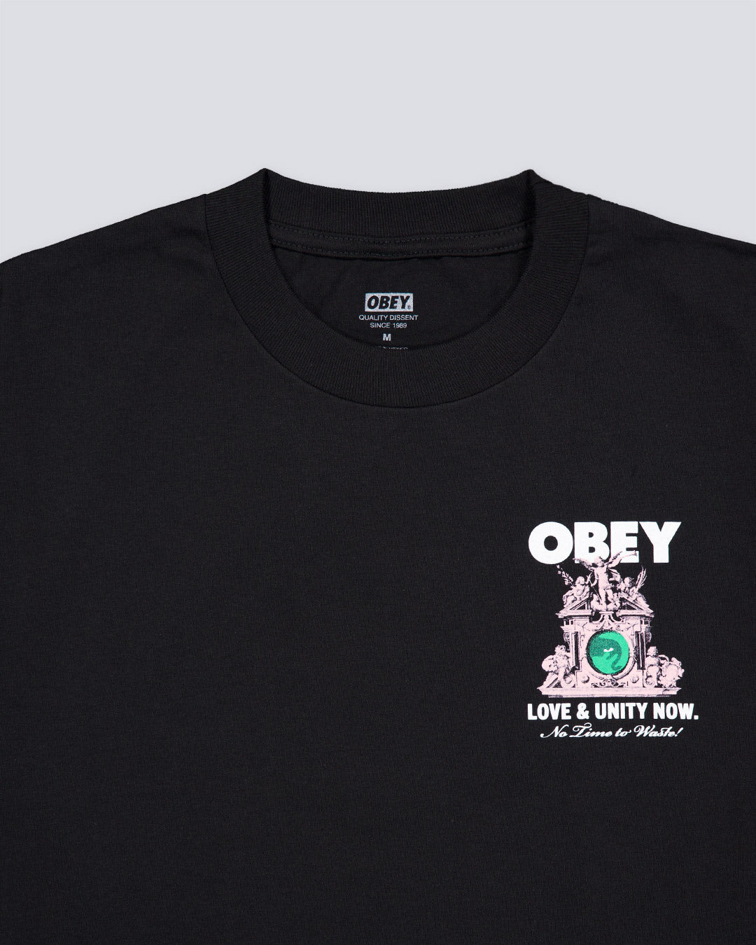 Camiseta Obey Love & Unity Now Negro Hombre