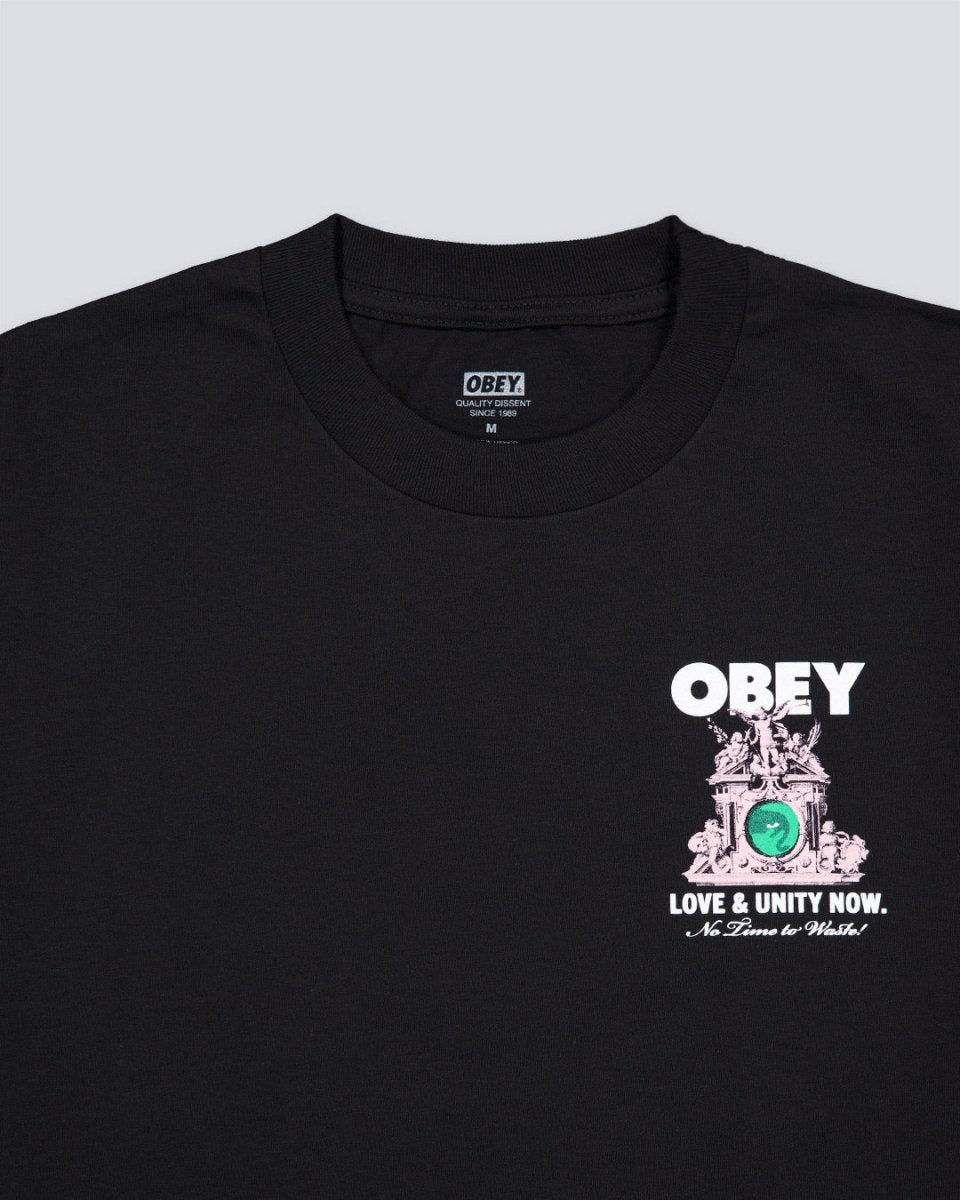 Camiseta Obey Love & Unity Now Negro Hombre