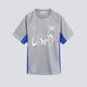 Camiseta Obey Plaza Active Top Quarry Gris Y Azul Hombre