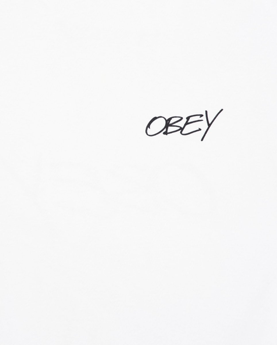 Camiseta Obey Poppies Blanco Unisex  165264123-WHT