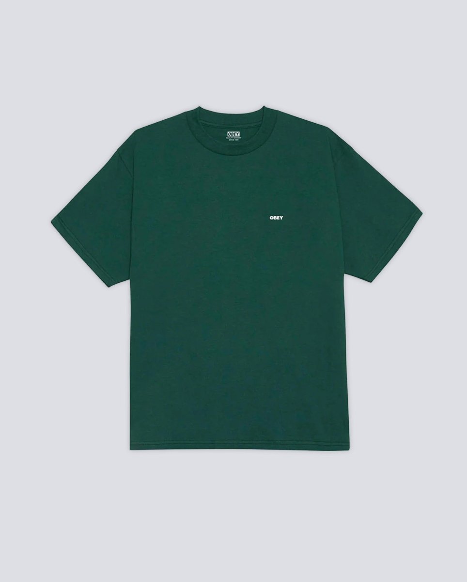 Camiseta Obey Quarter Icon Verde Hombre 165264193-RFR