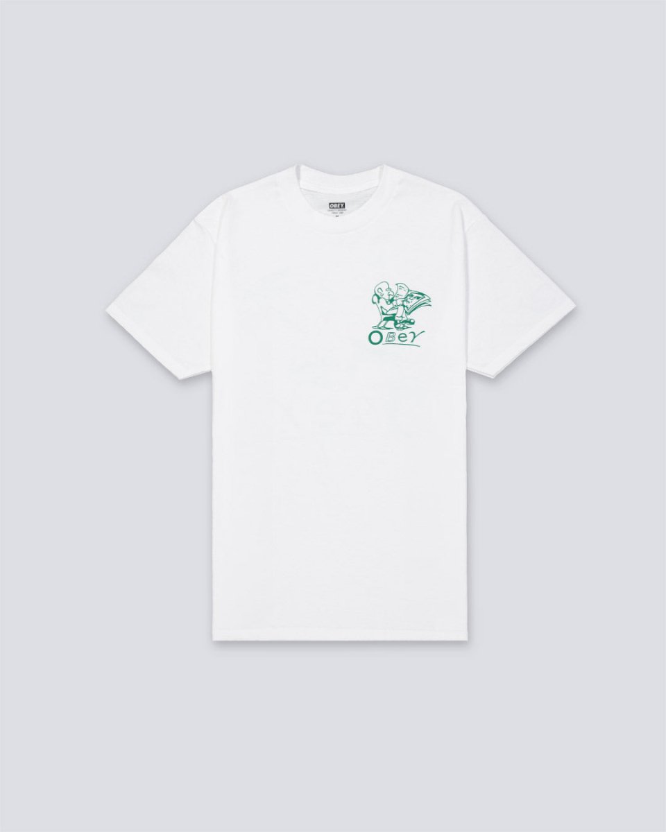 Camiseta Obey Reader Blanco Unisex 165264240-WHT
