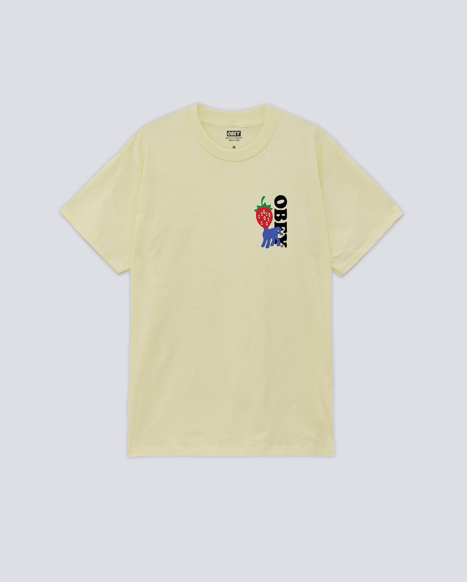 Camiseta Obey Strawberry Amarillo Hombre 165264054-PLY