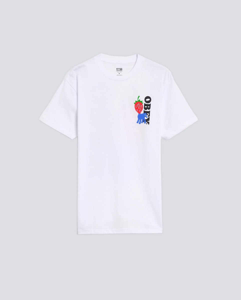 Camiseta Obey Strawberry Blanco Hombre 165264054-WHT