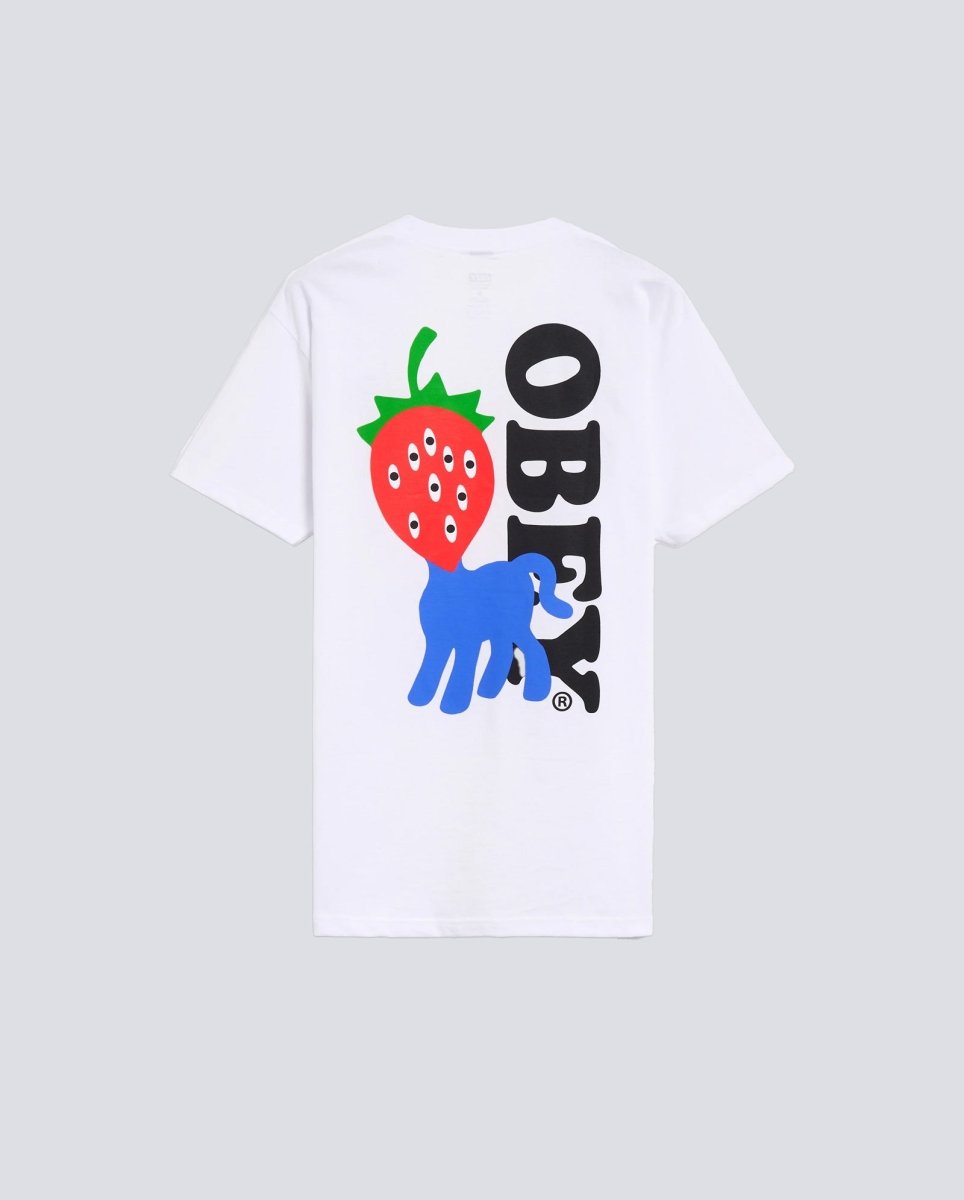Camiseta Obey Strawberry Blanco Hombre 165264054-WHT