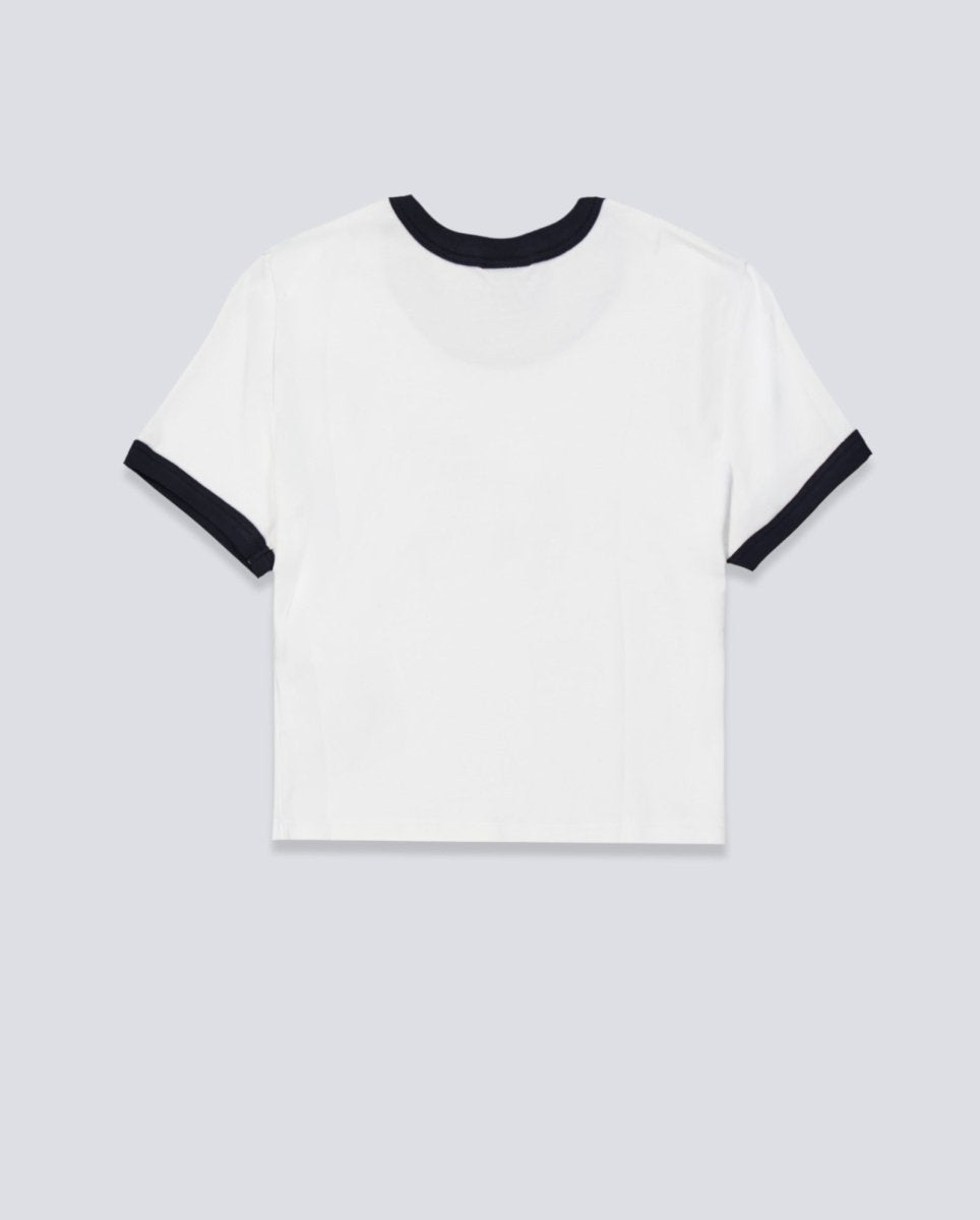 Camiseta Obey Unicorn Kaci Ringer Blanco Mujer 268312753