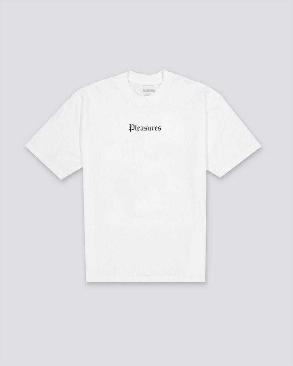 Camiseta Pleasures Burn Again Negro Hombre P25SP056-WHITE