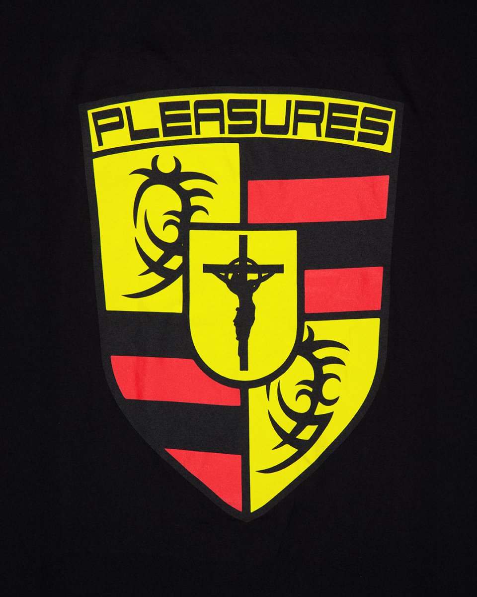 Camiseta Pleasures Fast Life Negro Hombre P25SP057-BLACK