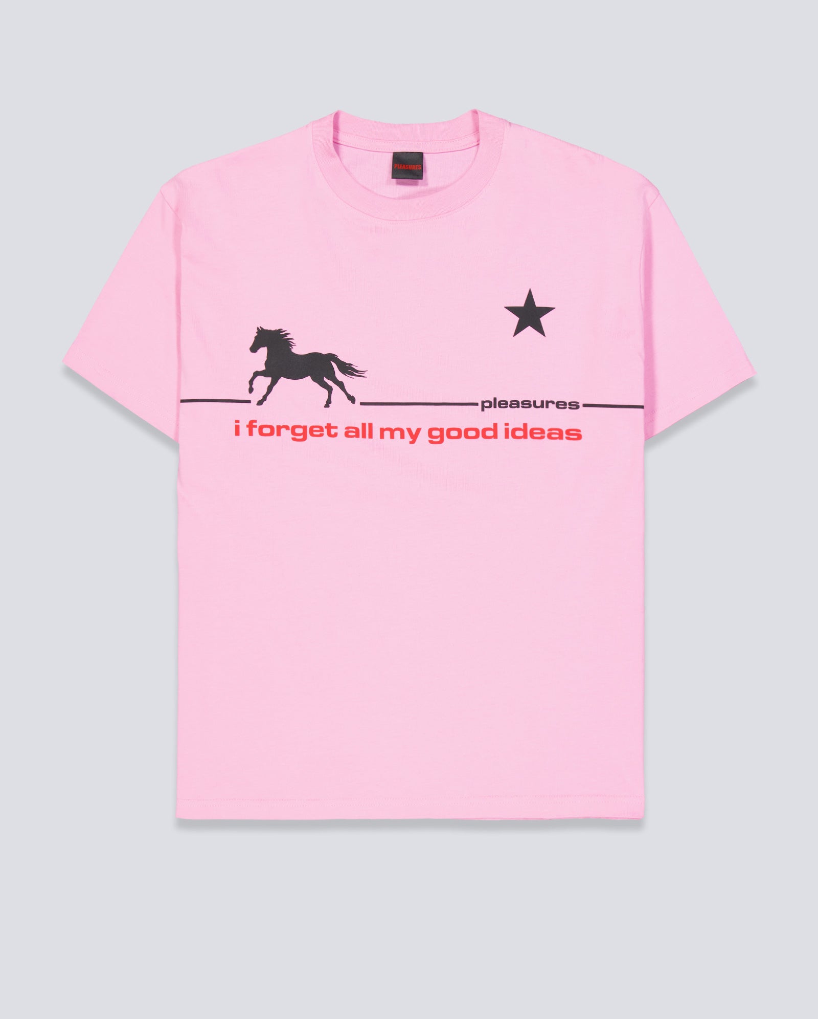 Camiseta Pleasures Forget Rosa Unisex P26SP058