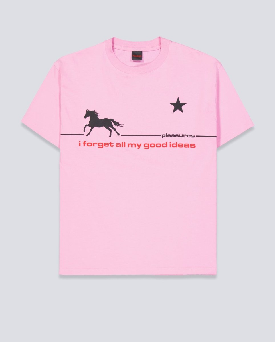 Camiseta Pleasures Forget Rosa Unisex P26SP058