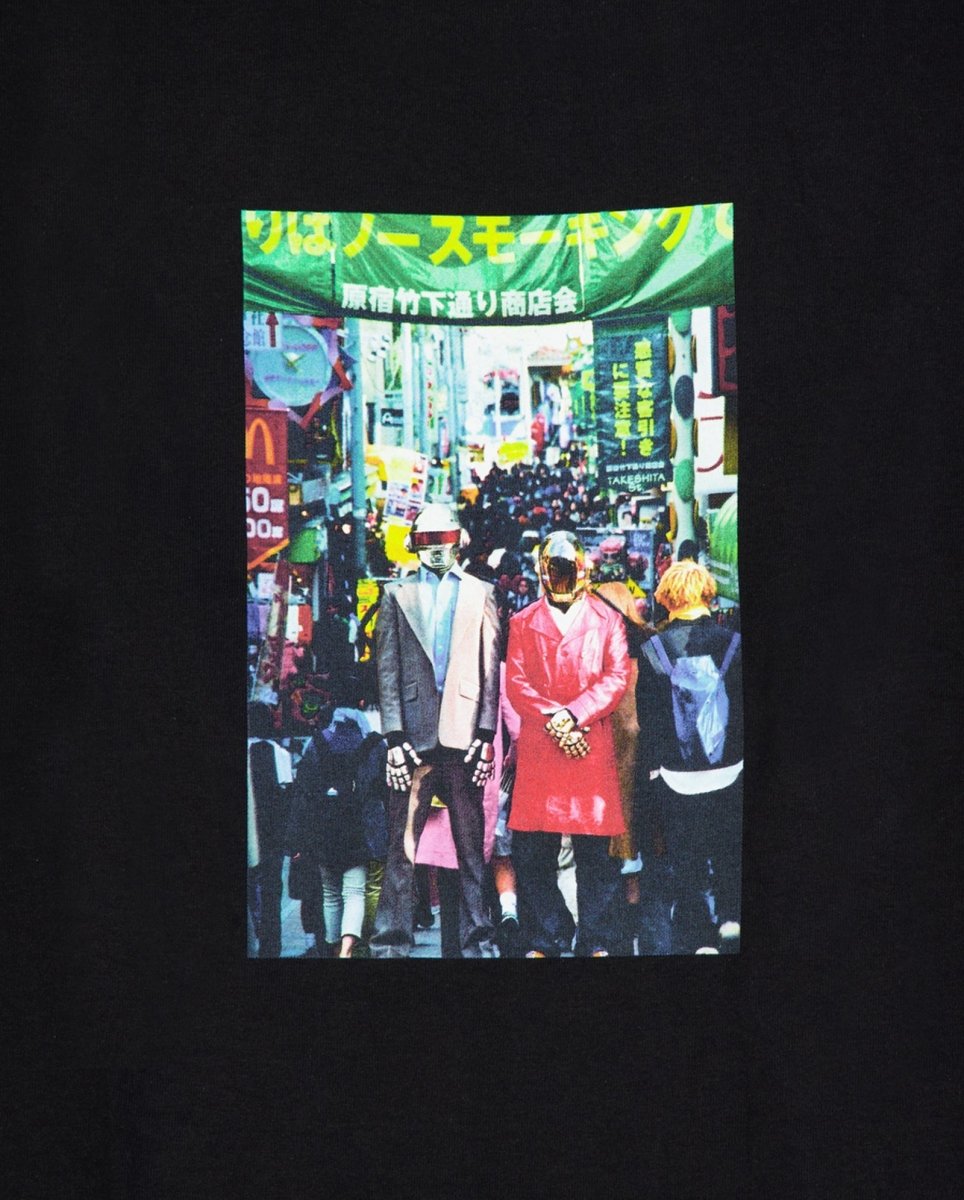 Camiseta Pleasures Harajuku Negro Hombre P25DP018-BLACK