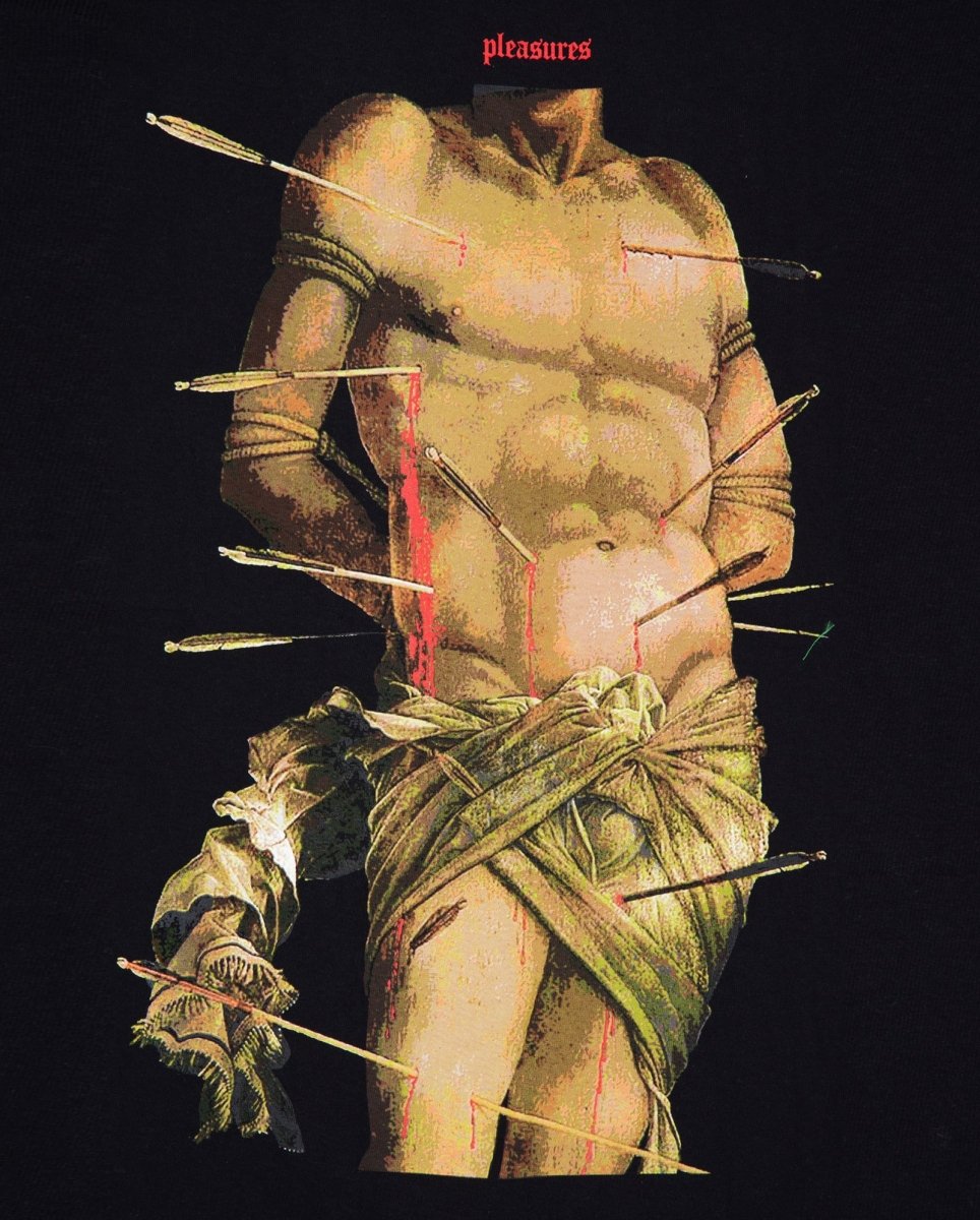 Camiseta Pleasures Hurt Negro Unisex P25SU053-BLACK