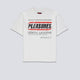 Camiseta Pleasures Relief Heavyweight Blanco Unisex