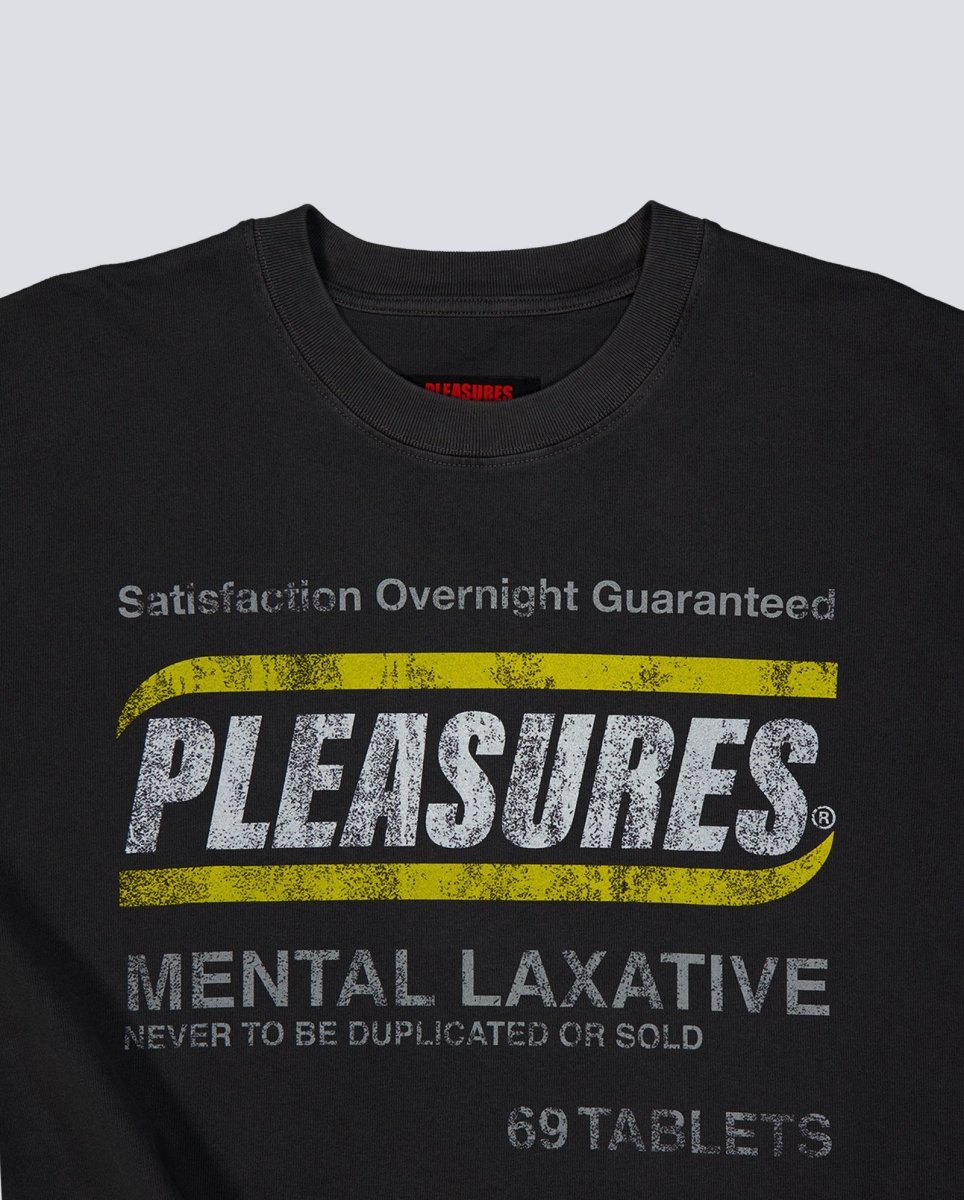Camiseta Pleasures Relief Heavyweight Gris Unisex