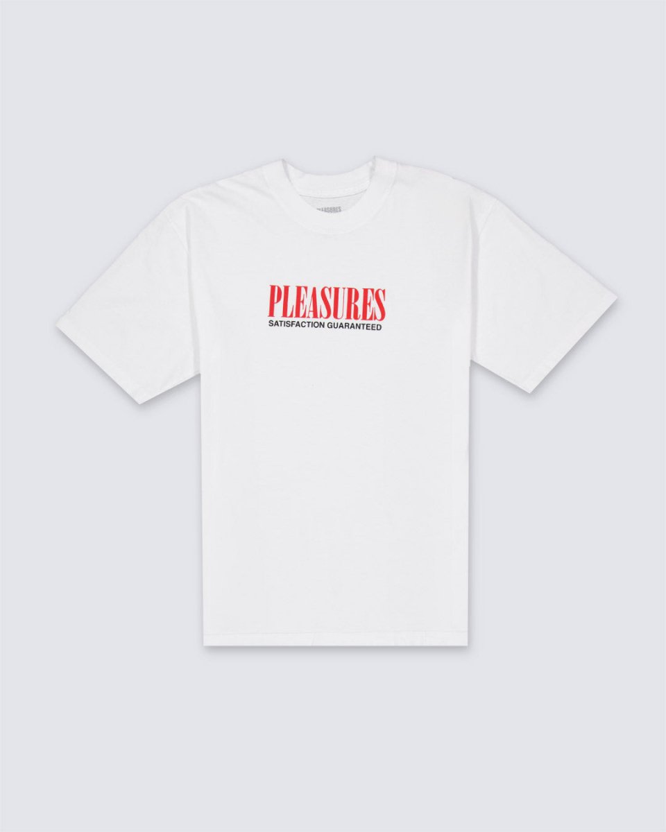 Camiseta Pleasures Satisfaction Blanco Hombre P25SP052-WHITE