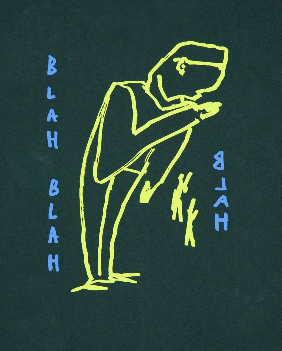 Camiseta Polar Skate Co. Blah Blah Blah Verde Unisex POLARSS25-46
