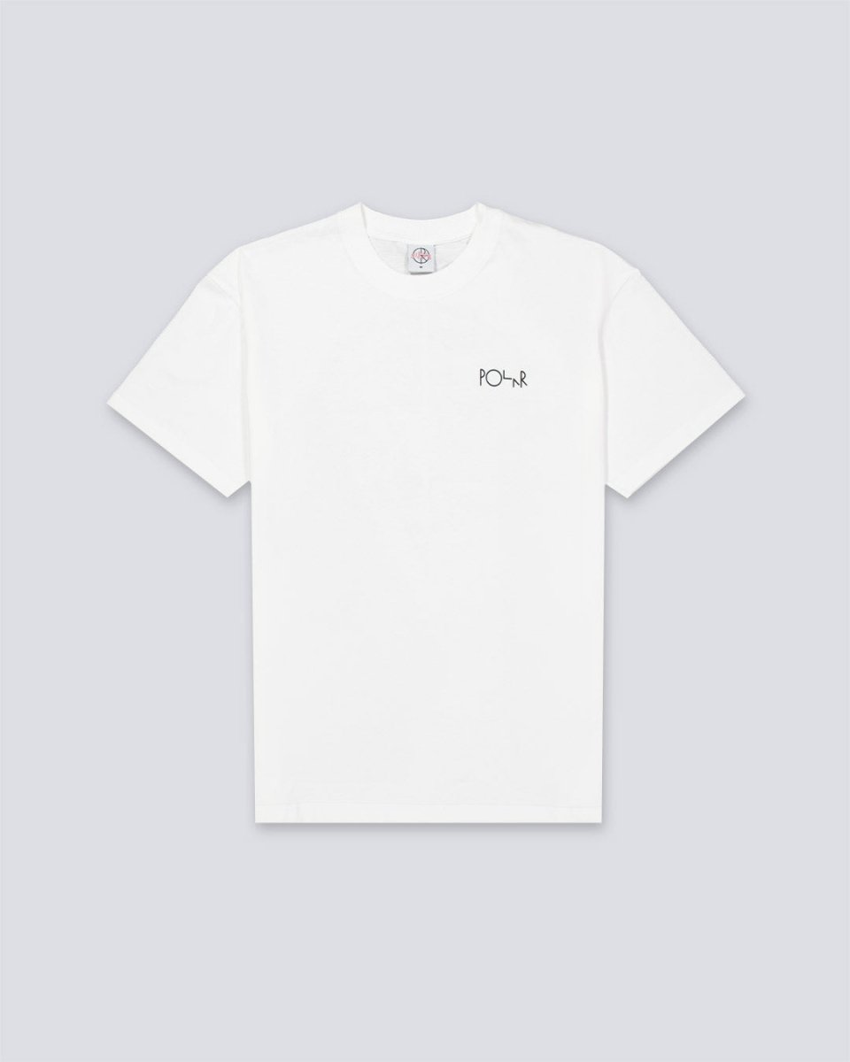 Camiseta Polar Skate Co Fill Logo Ourselves Blanco Unisex POLARSS25-52