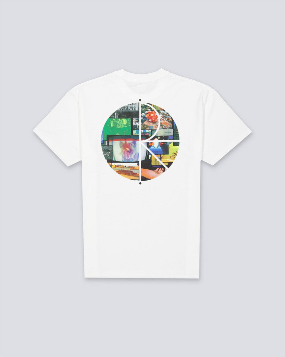 Camiseta Polar Skate Co Fill Logo Ourselves Blanco Unisex POLARSS25-52