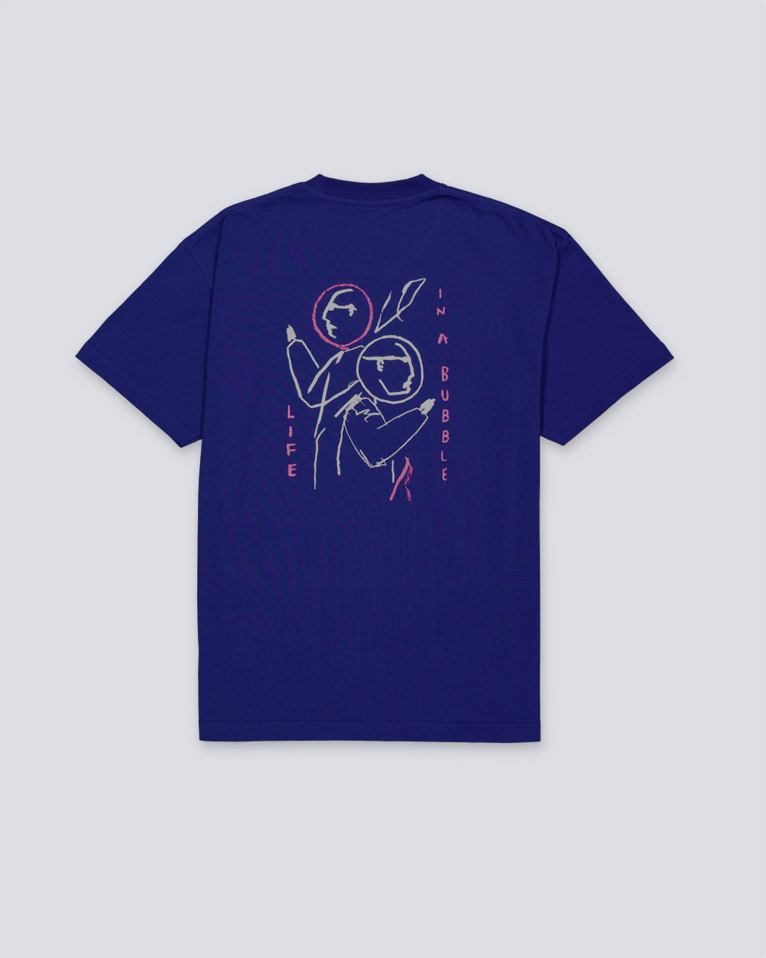 Camiseta Polar Skate Co Life in a Bubble Azul Marino Unisex