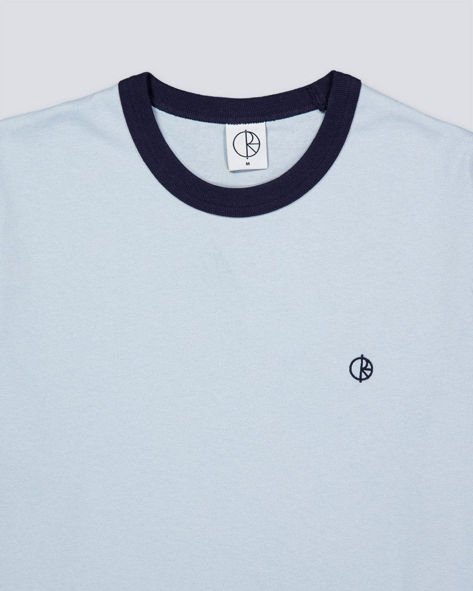 Camiseta Polar Skate Co Ringer Azul Claro Hombre POLARSS25-34