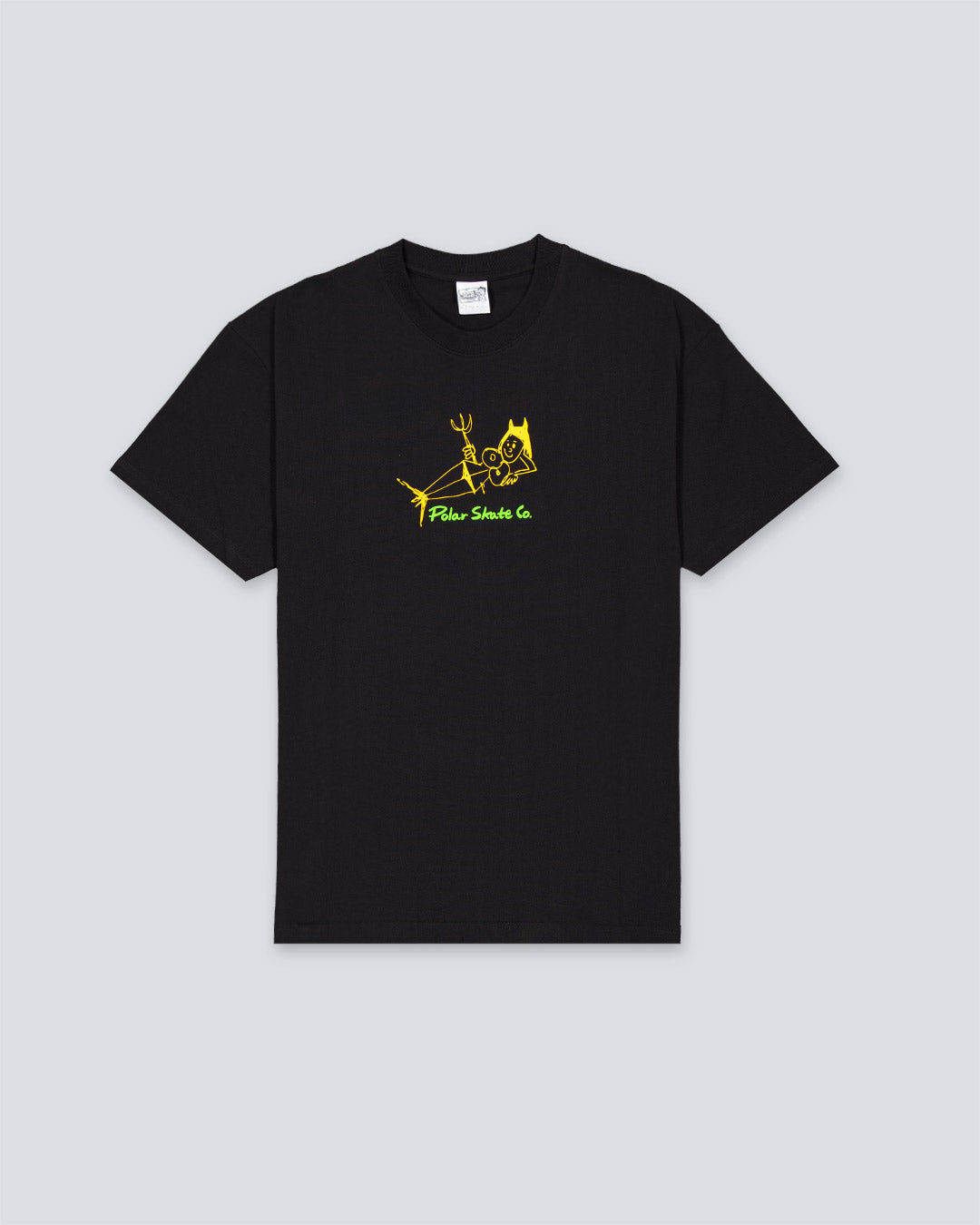 Camiseta Polar Skate Co The Devil Woman Negro Hombre POLARSS25-50