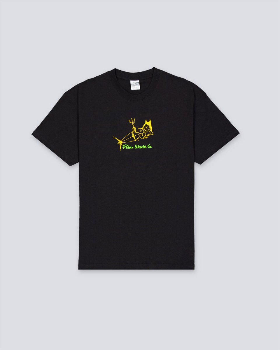 Camiseta Polar Skate Co The Devil Woman Negro Hombre POLARSS25-50