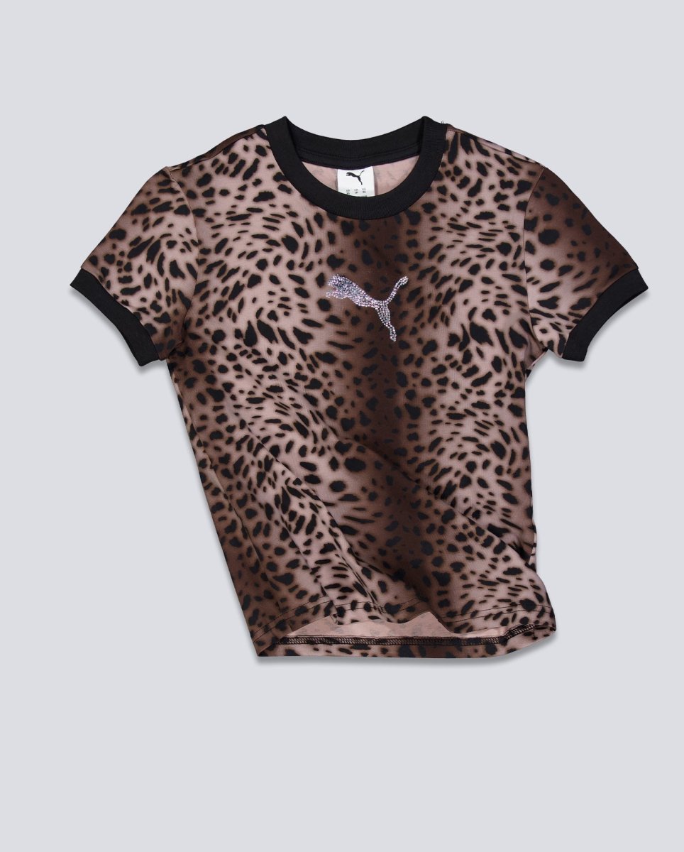 Camiseta Puma Leo Luxe T-Shirt Negro Mujer 634562-01