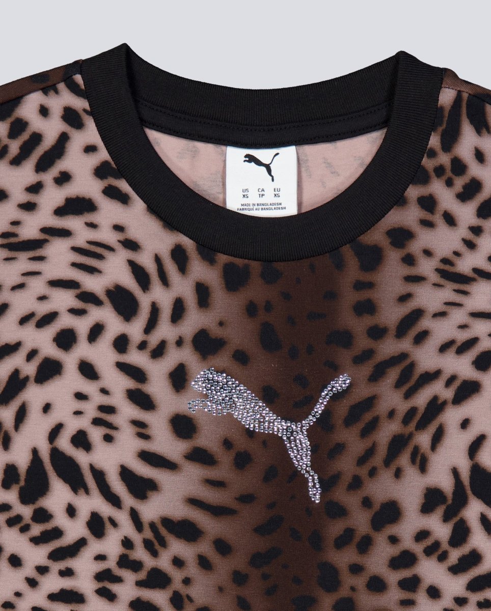 Camiseta Puma Leo Luxe T-Shirt Negro Mujer 634562-01