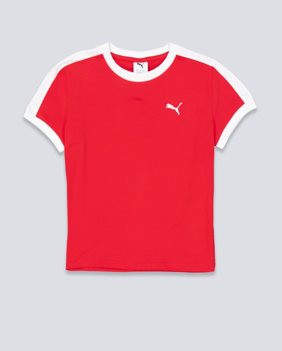 Camiseta Puma T7 Slim Rojo Mujer 632129-11